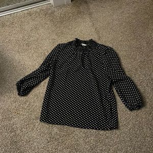 Polka dot blouse